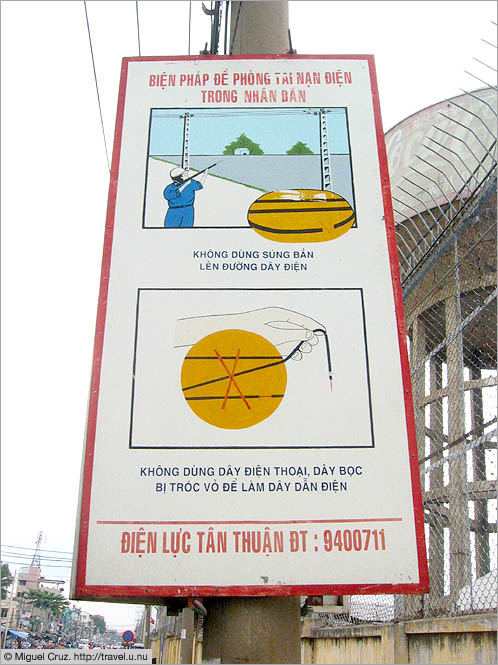 Vietnam: Saigon: Important safety advice