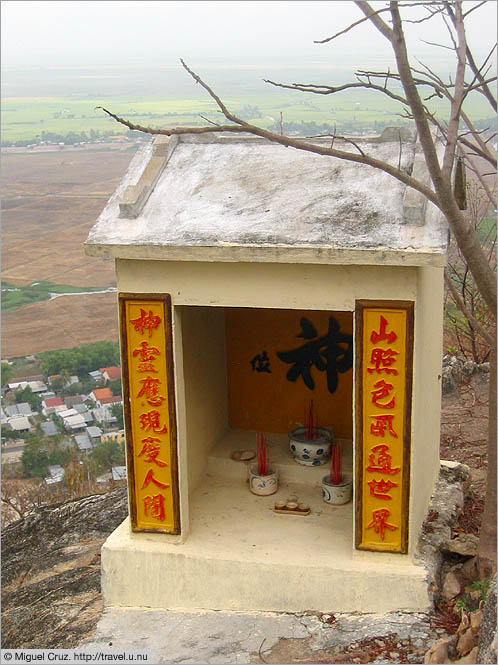 Vietnam: Mekong Delta: Hilltop altar